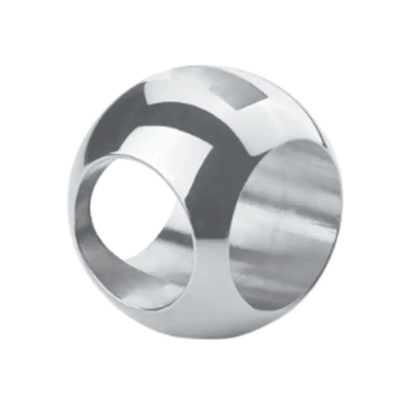 Sfera con valvola a sfera a tre vie a forma di T con scanalatura