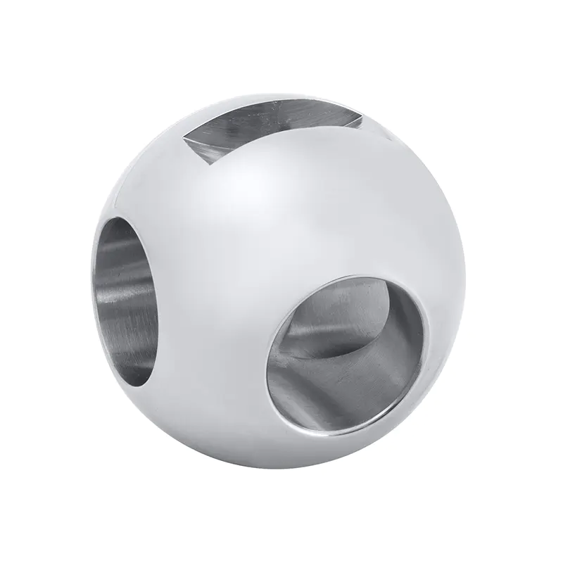 Sfera con valvola a sfera a tre vie di precisione rotonda