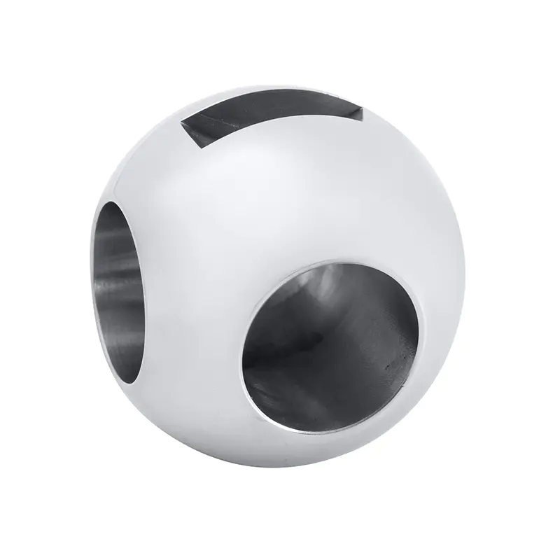 Sfera con valvola a sfera curva a forma di L con scanalature